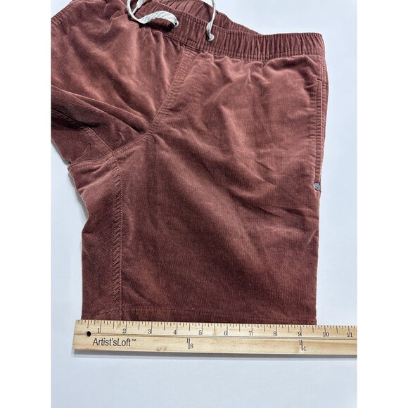 Vuori Optimist Corduroy Shorts Mens Size Small Elastic Waist Drawstring Brown - Picture 12 of 12